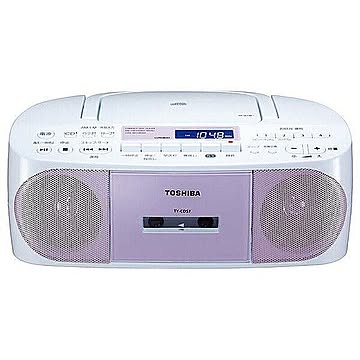 CDラジオカセットレコーダー CUTEBEAT ワイドFM対応 ピンク 東芝 TY-CDS7 管理No. 4560158872851