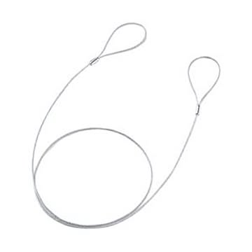 （まとめ）サンワサプライ eセキュリティ（ワイヤー、1.0m・2.2mm） SLE-11W-1【×10セット】