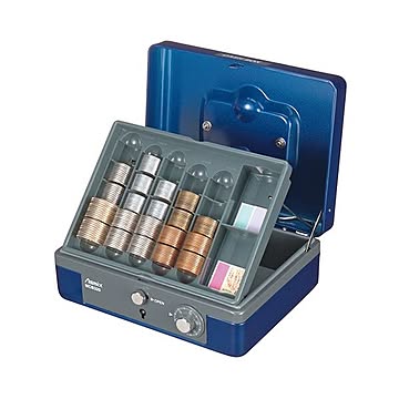（まとめ） アスカ 手提金庫 A6 ブルーMCB320 1台 【×2セット】