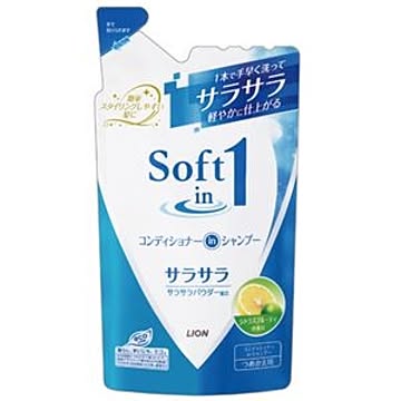 ライオン ソフトインワン つめかえ用シャンプーコンディショナー 380ml 10セット