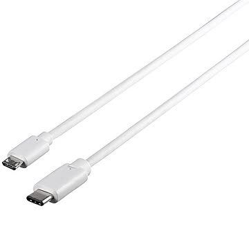 バッファロー（サプライ） USB2.0ケーブル（microB to C） 2.0m ホワイト BSUMBC220WH
