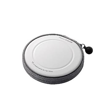 (まとめ)エレコム CD/DVDファスナーケース CCD-H12WH×10セット