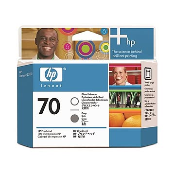（まとめ） HP70 プリントヘッド グロスエンハンサ／グレー C9410A 1個 ×3セット
