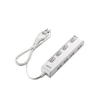 エレコム 個別スイッチ付省エネタップ(横挿しタイプ) T-E5C-2410WH 管理No. 4953103456938