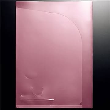 （まとめ） TANOSEE クリアホルダーダブルポケット A4 ピンク 1パック（10枚） 【×10セット】