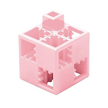 （まとめ）Artecブロック 基本四角 100P 薄ピンク【×3セット】