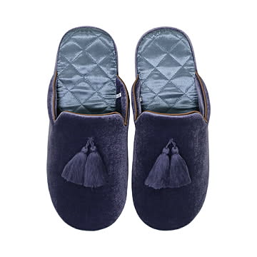 タッセルベロアスリッパ 【プラザセレクト】