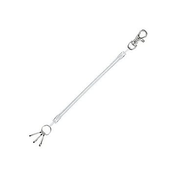 (まとめ) レイメイ藤井 コイルキーチェーン14~50cm クリア GLK253T 1個  【×50セット】