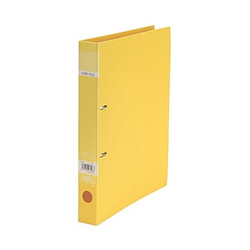 （まとめ）セキセイ ロックリングファイル A4タテ2穴 220枚収容 背幅37mm イエロー F-522-50 1冊 【×20セット】