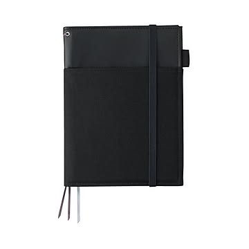 コクヨ カバーノート（SYSTEMIC）2冊収容・リングノートタイプ・合皮 A5 黒 ノ-V685B-D 1セット（5冊）