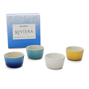 ルクルーゼ(ル・クルーゼ) ミニ・ラムカン リビエラ コレクション 4個