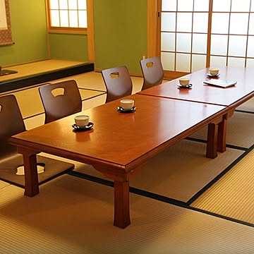 折りたたみテーブル/折脚和風座卓（額縁・幅120cm×奥行75cm） 木製 TLM-12075 完成品