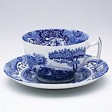 スポード　ブルーイタリアン　モーニングカップ&ソーサー　BLI1260　イギリス　洋食器　陶器