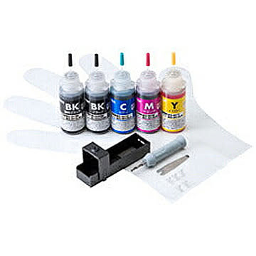 サンワサプライ　詰め替えインクBCI-350PGBK・351BK・C・M・Y用　INK-C350S30S5 管理No. 4969887868041