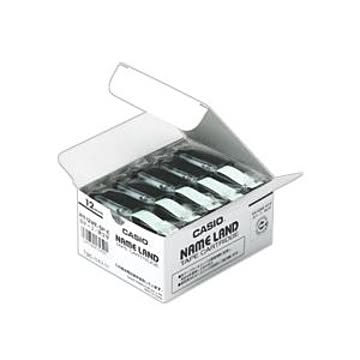 NAME LAND（ネームランド） スタンダードテープ 12mm 黄（黒文字） 5個入
