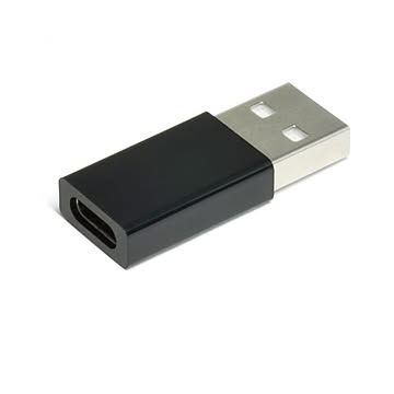 （まとめ）TypeC→USB2.0（A）変換コネクター （ブラック） TCU20A-BK【×5セット】