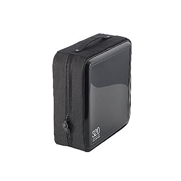 (まとめ)エレコム CD/DVDファスナーケース CCD-H320BK×2セット