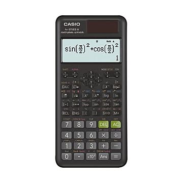 （まとめ）カシオ 関数電卓 10桁 ハードケース付FX-375ESA-N 1台【×2セット】