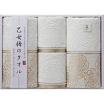 乙女椿 今治フェイスタオル＆ウォッシュタオルセット 4個入り