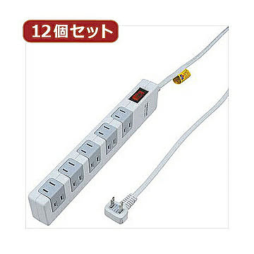 YAZAWA 12個セット 雷ガード・ブレーカー集中SW付10個口 Y02FSBK1015WHX12 管理No. 4560352862566