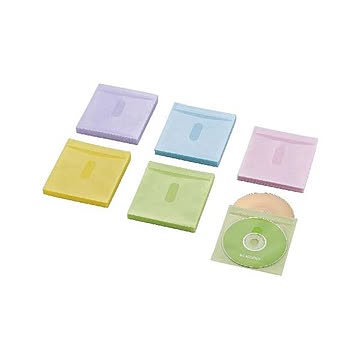 (まとめ)エレコム Blu-ray・CD・DVD対応不織布ケース タイトルカード CCD-NIWB120ASO×5セット