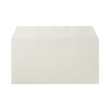 (まとめ) 寿堂 カラー横型封筒 110×220mm 127.9g／m2 テープのり付 〒枠なし マシュマロ 10353 1パック（10枚）  【×30セット】