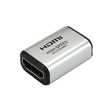 (まとめ)HORIC HDMI中継アダプタ シルバー HDMIF-HDMIF×10セット