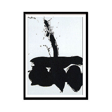 Robert Motherwell（ロバート マザーウェル） Samurai　N 1 1974 アートポスター（フレーム付き） m11948