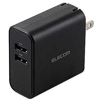 エレコム スマートフォン・タブレット用AC充電器/ブラック MPA-ACU05BK 管理No. 4549550148764