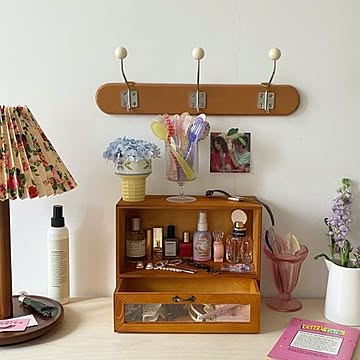 コスメボックス メイクボックス 木製 化粧品 収納 アクセサリー 香水