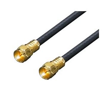 (まとめ)変換名人 アンテナ 4Cケーブル 20.0m +L型+中継 F4-2000【×2セット】