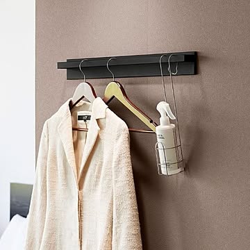 山崎実業 壁付けハンガーバー タワー tower