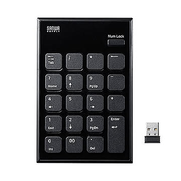 サンワサプライ ワイヤレスUSBテンキー NT-WL21BK 管理No. 4969887696453