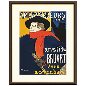 額絵 アンバサドゥール アリスティッド・ブリュアン アンリ・ド・トゥールーズ＝ロートレック 52x42cm 三幸