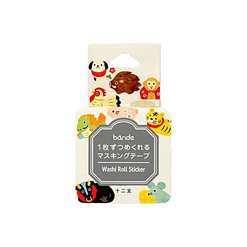 （まとめ） bande マスキングテープ 十二支 BDA332 【×10セット】