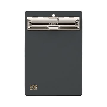 （まとめ）ライオン事務器 PETカラー用箋挟B7タテ ダークグレー No.201K 1枚 【×30セット】