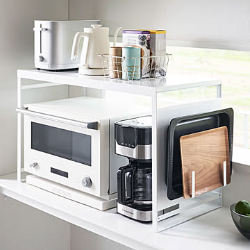 山崎実業 スチールパネル付きレンジラック タワー W75 tower