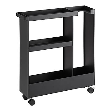 tower タワー(山崎実業) キャスター付きトイレスリムワゴン3段 Three-Tier Bathroom Storage Cart 収納棚 隙間収納 洗面 脱衣所 サニタリー ストック