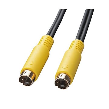 （まとめ）サンワサプライ S端子ビデオケーブル KM-V7-10K2×5セット