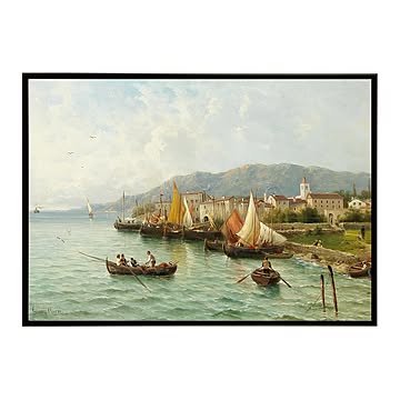 世界の古い絵画 レトロポスター デジタルリマスターLovrana near Fiume イ【bn-poster-3766】