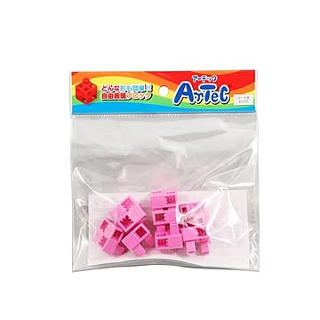 （まとめ）Artecブロック ハーフB 8P ピンク【×20セット】
