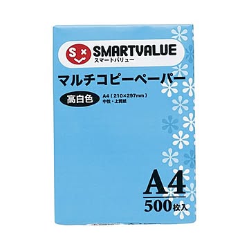 （まとめ） スマートバリュー コピーペーパー高白色 A4 500枚 A032J×10セット