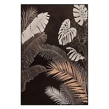Botanical アートパネル 60cm×90cm ブラック M12532
