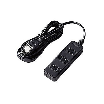 エレコム AVシャッタータップ/4個口/2.5m/ブラック AVT-ST02-2425BK 管理No. 4953103352803