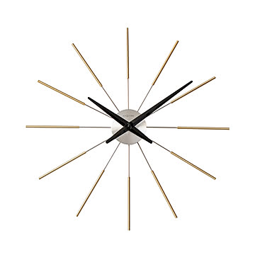 掛け時計 Radiant clock sunray GD×AL  掛け時計 おしゃれ 北欧 時計 壁掛け時計 NEXTIME NXT-J011 NXT-J012