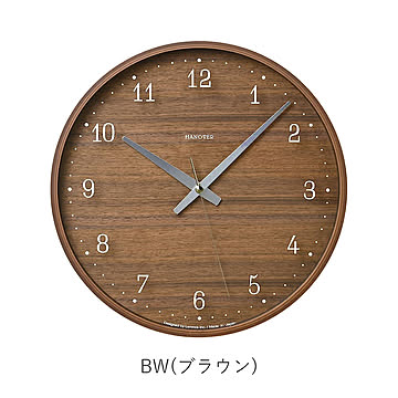 Lemnos レムノス Brownie ブラウニー PC25-12W 掛時計 木製 ウッド