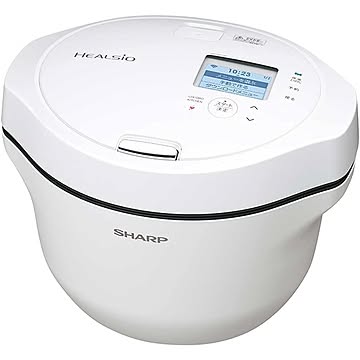 SHARP 水なし自動調理鍋 HEALSiO ヘルシオ ホットクック 2.4Lタイプ ホワイト系 KN-HW24G-W