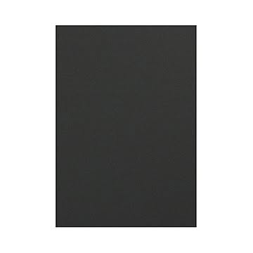 (まとめ) TANOSEE 色画用紙 四つ切こいくろ 1パック（10枚）  【×50セット】