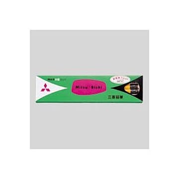 （まとめ） 三菱鉛筆 六角消しゴム付鉛筆 K9852HB 12本入 【×3セット】