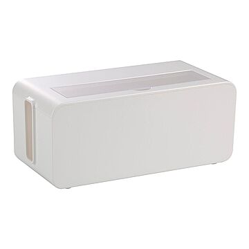 ホワイト ケーブルボックス テーブルタップボックス